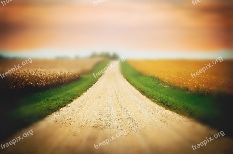 Road Gravel Landscape Outdoor Dirt