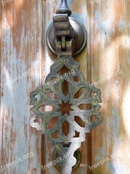 Doorknocker Metal Art Material Wood Metal