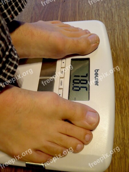 Kg Control Man Weight Barefoot