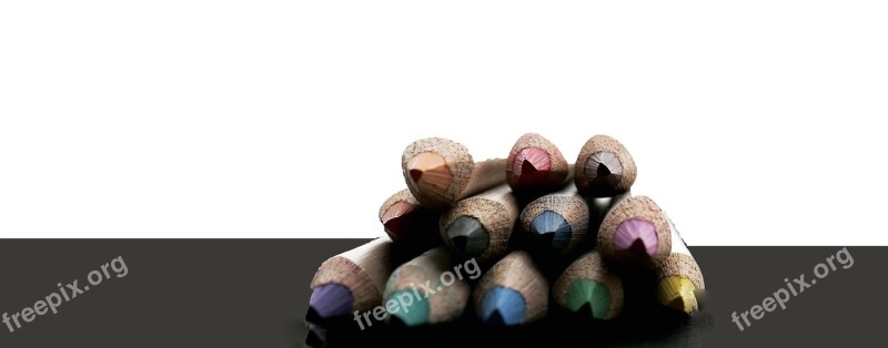 Colored Pencils Pens Crayons Colorful Colour Pencils