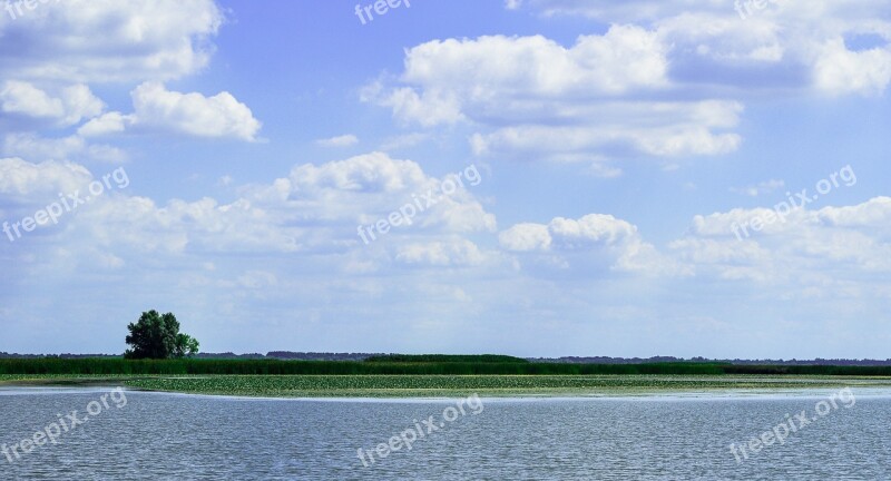 Tisza Lake Landscape Poroszló Reed