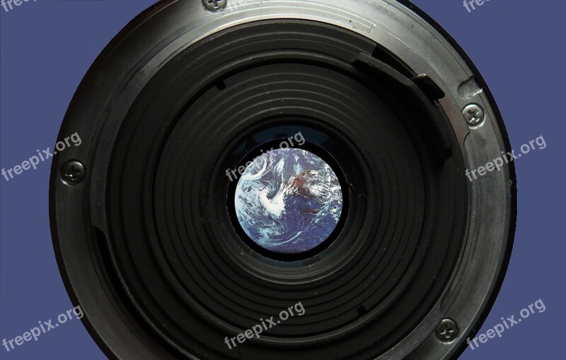 Lens Earth Globe Focus Camera