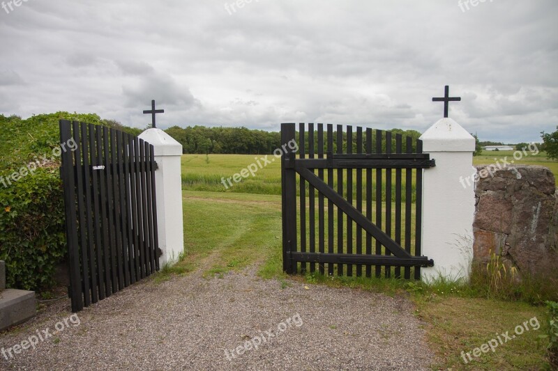 Fence Grind Cross Church Religion