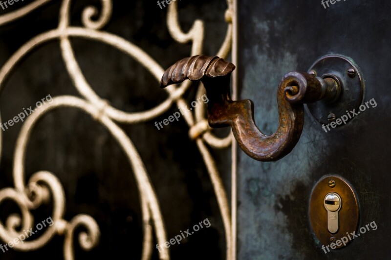 Door Knob Door Handle Metal Iron Rust