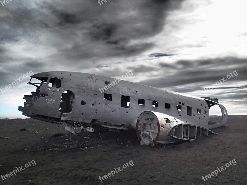 Abandoned Plane Aircraft Wreckage Wreck