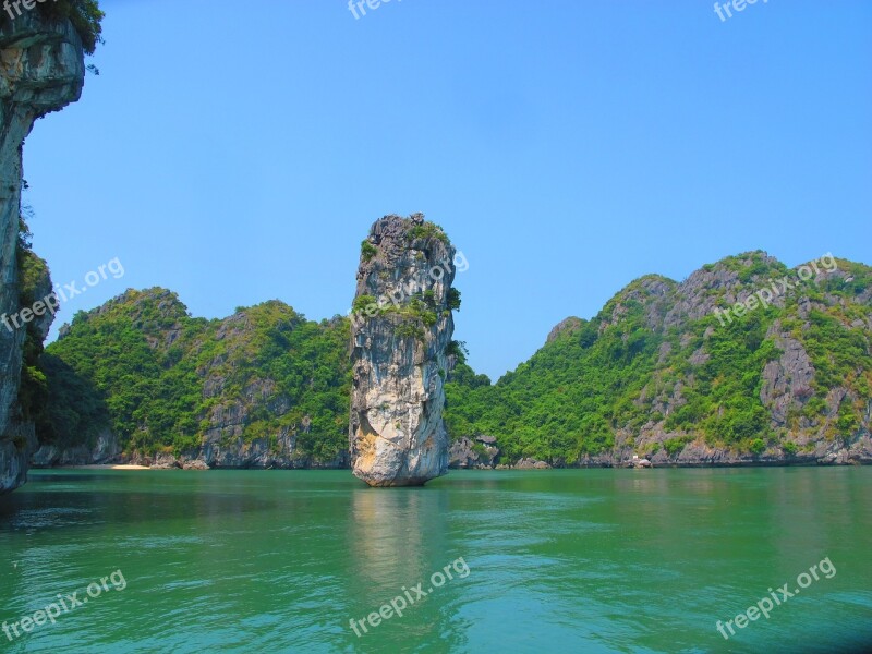 Limestone Karst Sedimentary Rock Ha Long Bay