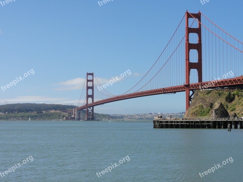 America California San Francisco Golden Gate Bridge