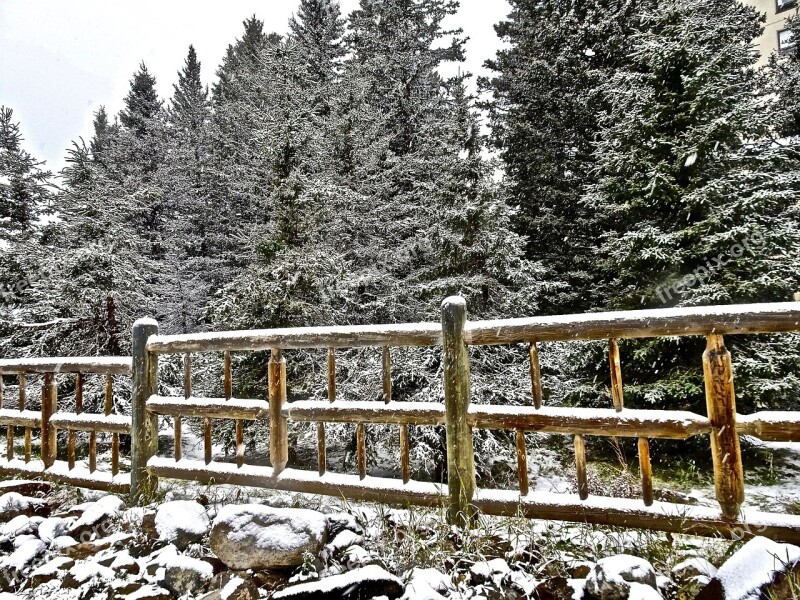 Fence Post And Rail Wooden Rustic Boundary