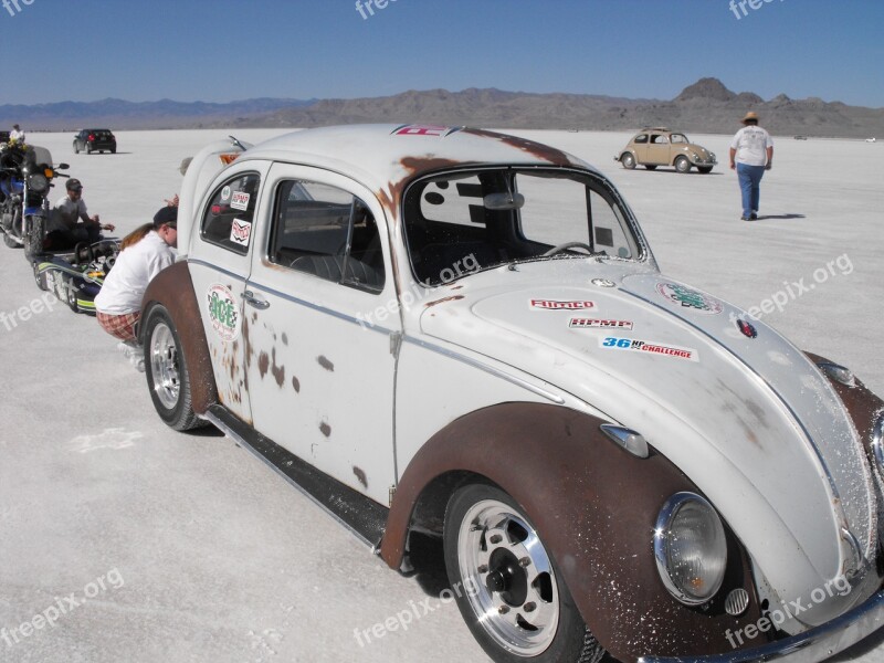 Racing Speed Salt Flats Vintage Auto