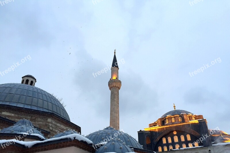 Mosque Tower Istanbul Minaret Mosque Turkey