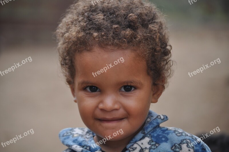 Curly Hair Child Portrait Girl Free Photos