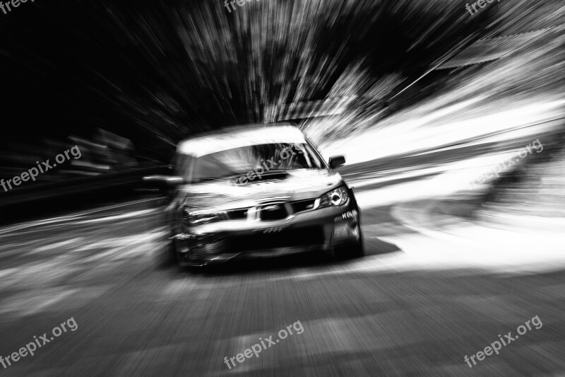 Car Race Motion Zoom Blur