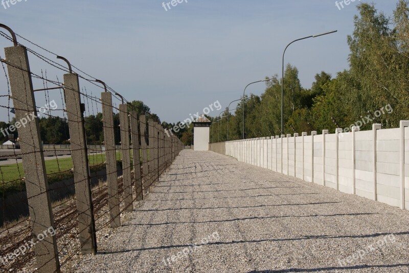 Dachau Concentration Camp Walls Fence Justice Integration