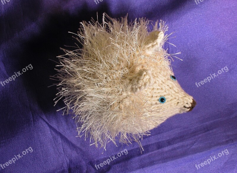 Knitted Hedgehog Knitting Yarn Craft Handmade