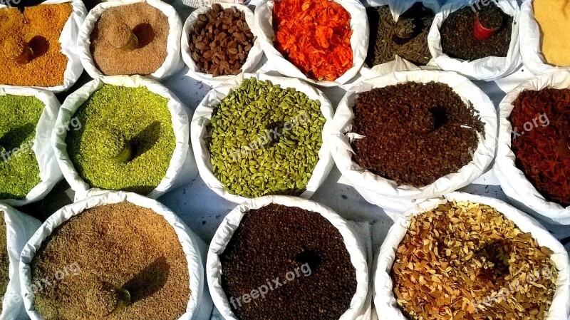 Color Indian Spices Bright Texture