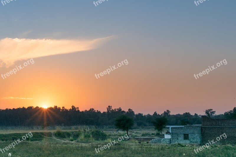 Sky Sunset Sun Star Dusk Evening