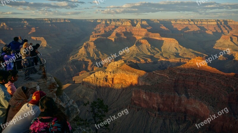 Mountains Grand Canyon Landscape Arizona Mountain