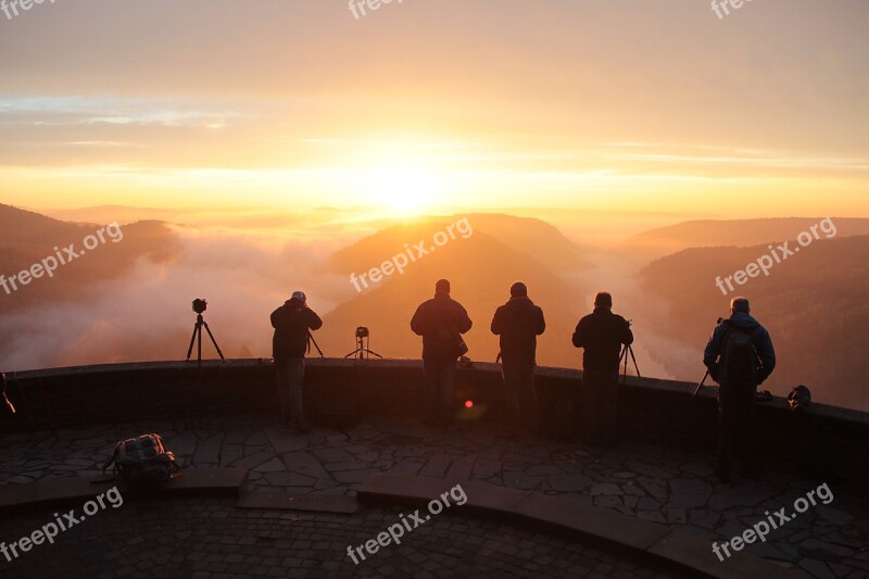 Human Photographer Landscape The Autumn Mist Saar Loop