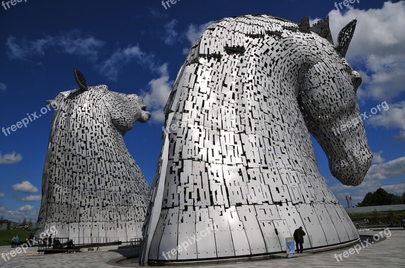 Kelpies Horse Horses Equestrian Sculpture