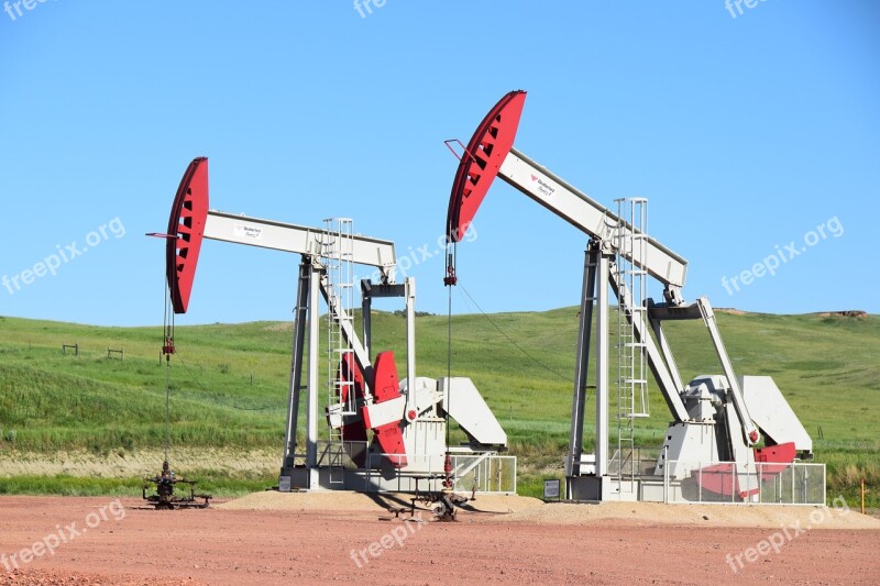 Pumpjacks Oil Pump Well Derrick