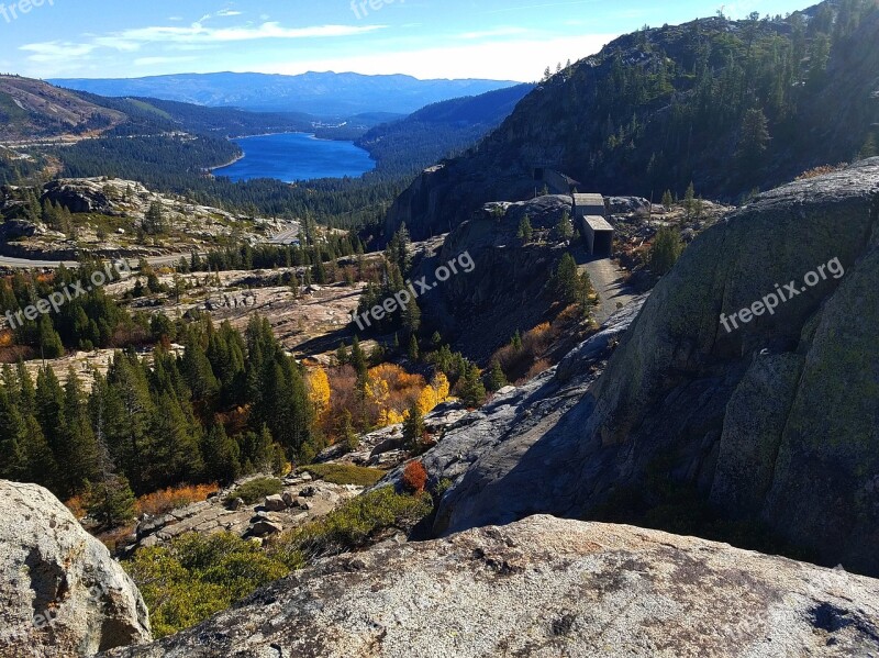 Donner Lake Fall California Nevada Truckee