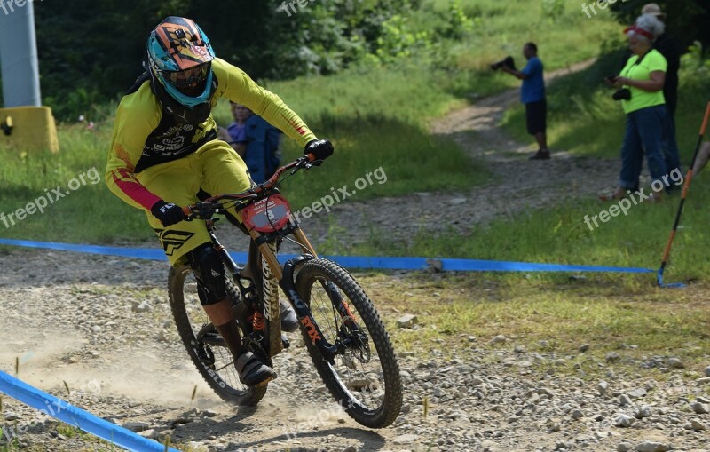 Biker Mountain Bike Jump Cycling Biking