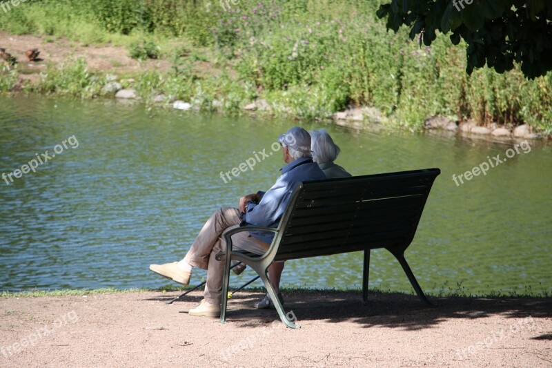 People Old-timer Older The Lake Old