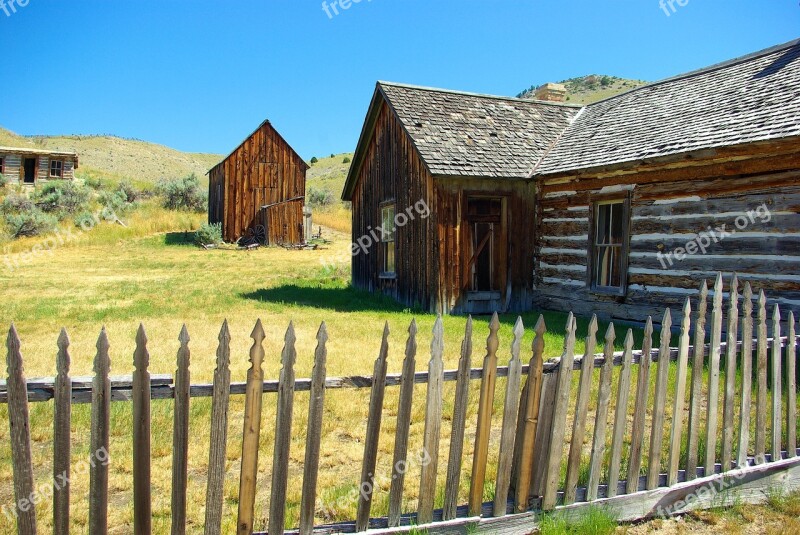 Bannack Abandoned Buildings Ghost Town Bannack Montana