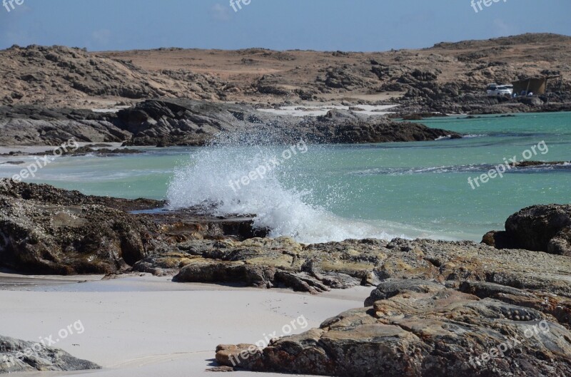 Surf Beach Oman Seascape Sea