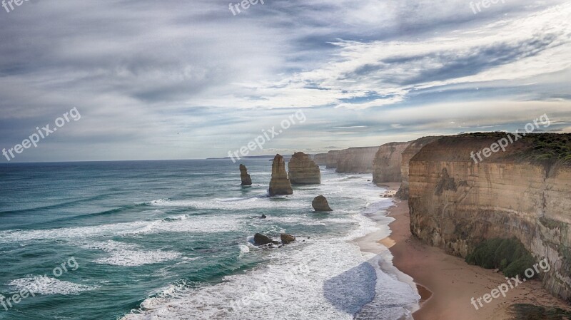 Great Ocean Road Coastline Australia Melbourne Apostles