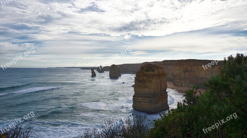 Great Ocean Road Coastline Australia Melbourne Apostles