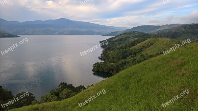 Sentani Lake Papuan Water The Sky