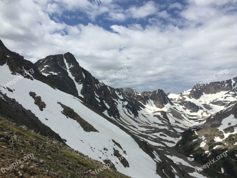 Montana Big Sky Nature Clouds Mountain