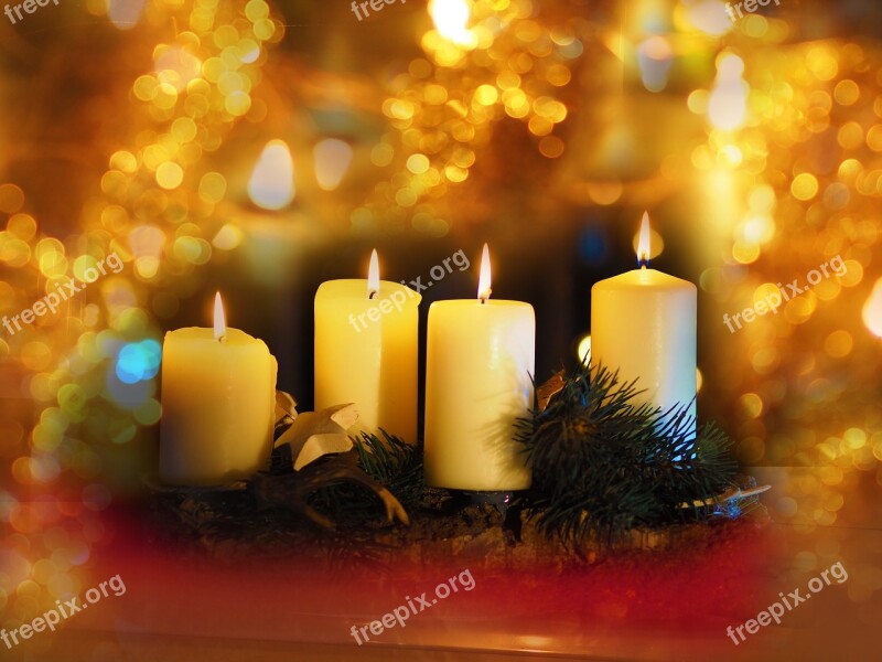 Advent Candles Christmas Mood Festival