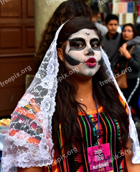 Catrina Day Of The Dead Costume Death Skull