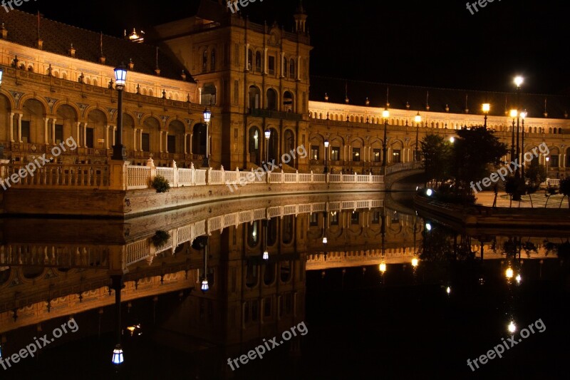 Plaza España Seville Monument Free Photos