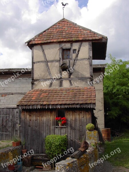 Pigeon Loft Alsace France Village Roggenhouse