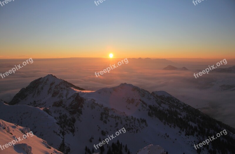 Selva Marine Fog Valley Fog Alpine Wendelstein