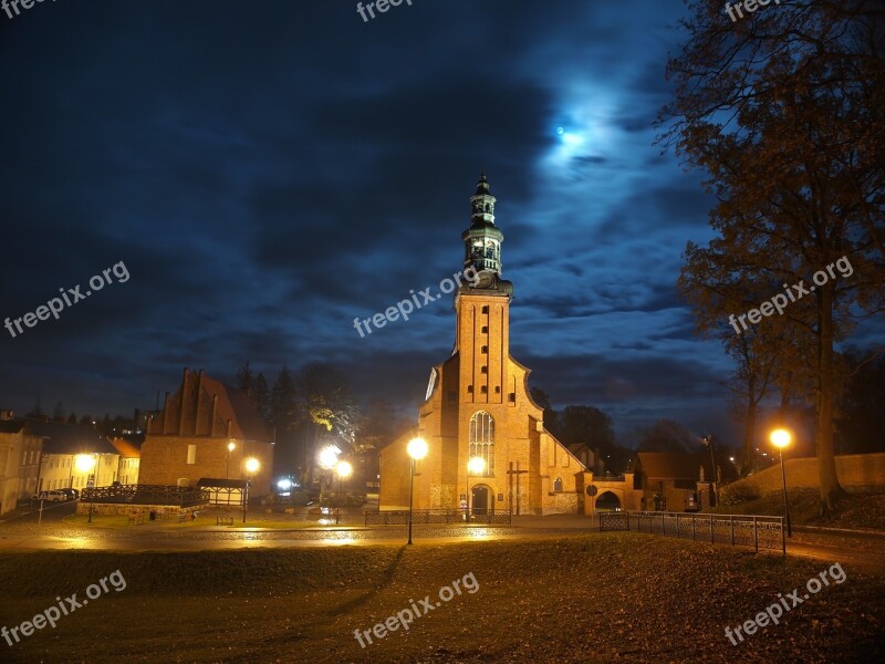 Church Kaszuby Night Free Photos