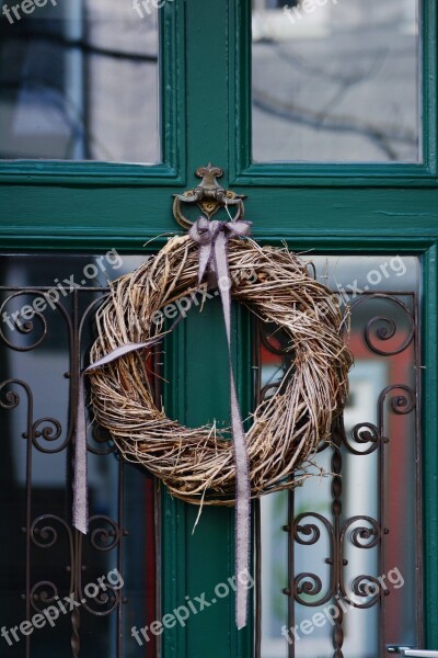 Door Wreath Front Door Türdekoration Window Cross Wreath