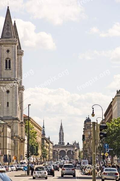 Munich City Bavaria Germany Architecture