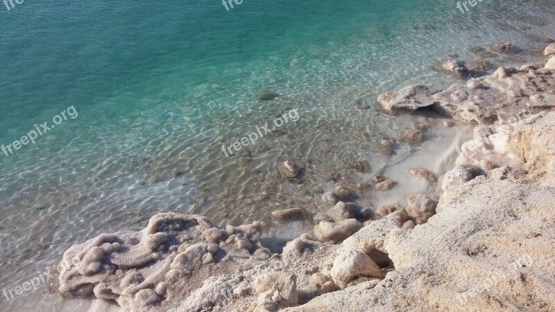 Dead Sea Israel Salt Water Nature