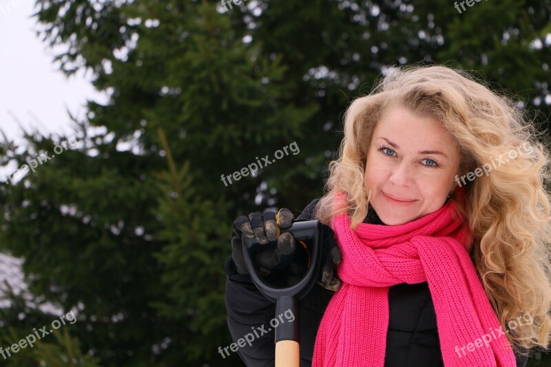 Girl Christmas Tree Smile Joy Beautiful