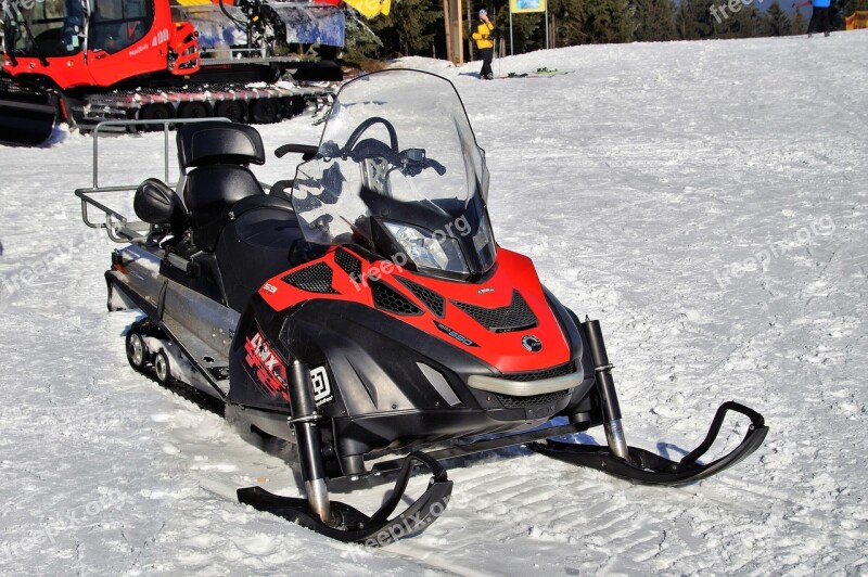 Snowmobile Ski Skiing Area Ski Areal Runabout