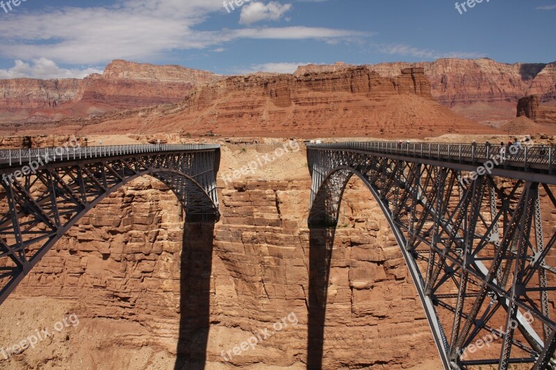 Bridge Usa The Grand Canyon Free Photos