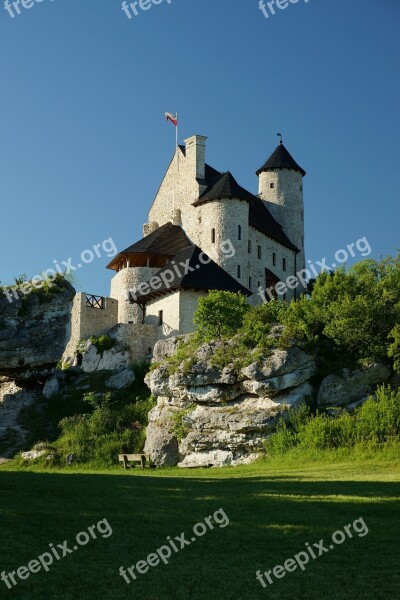 Bobolice Castle Jura Jura Krakowsko-czestochowa Poland Landscape