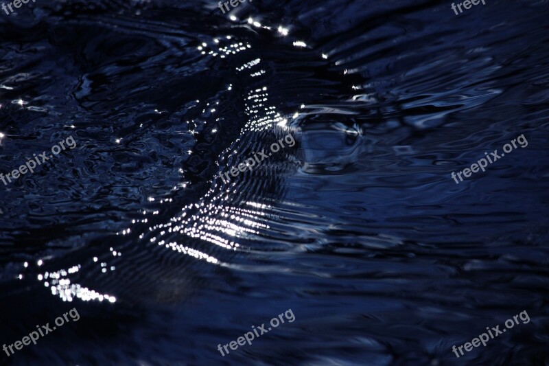 Flowing Water Blue Flow Nature