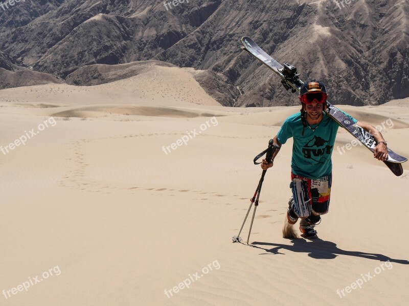 Mountain Sandskiing Sandski Sandskier Ski