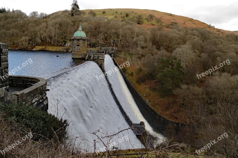 Pen-y-garreg Dam Wales Reservoir Uk