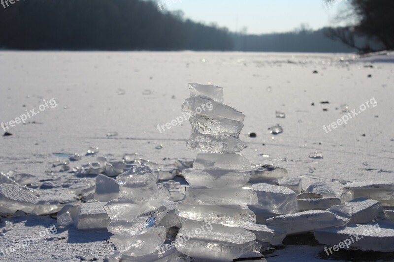 Ice Lake Frost Winter Cold